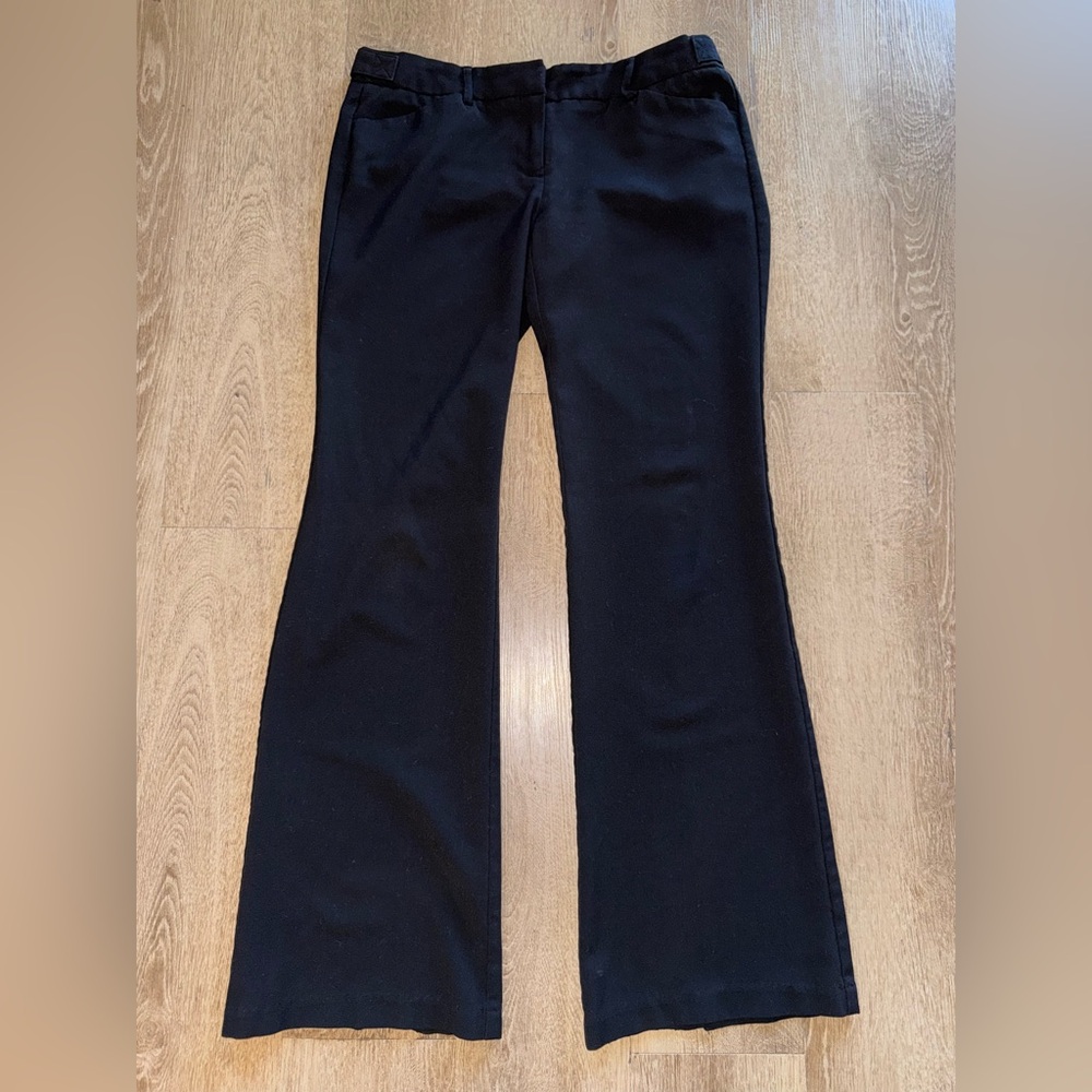 Black Flared Business Pants